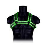 Harness Ouch Bulldog nachtleuchtend L/XL Grün – Ansicht 4