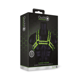 Harness Ouch Bulldog nachtleuchtend L/XL Grün – Ansicht 2