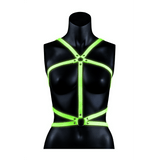 Harness Ouch für den Oberkörper nachtleuchtend in zwei Größen Grün – Ansicht 4