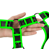 Harness Ouch mit Brustband nachtleuchtend in zwei Größen Grün – Ansicht 14