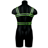 Harness Ouch mit Brustband nachtleuchtend in zwei Größen Grün – Ansicht 6