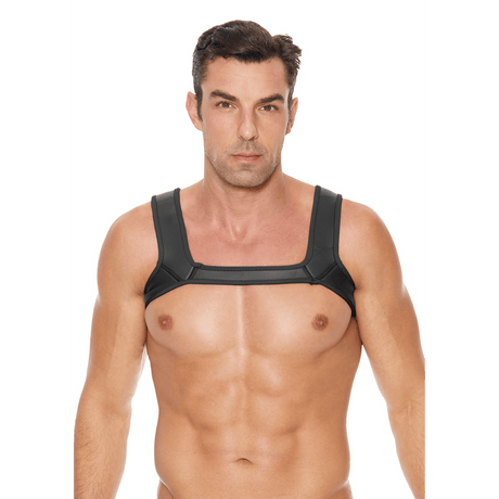 Harness Ouch Puppy Play aus Neopren S/M und L/XL Schwarz – Ansicht 10