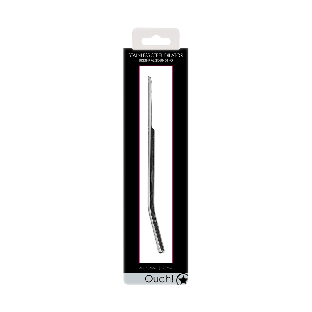 Harnröhrensonde Ouch aus Edelstahl gebogen Silber 19 x Ø 0,8 cm – Ansicht 2