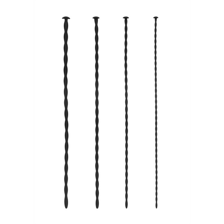 Harnröhrensonden-Set Ouch Spirale für Anfänger Schwarz 29,5 cm