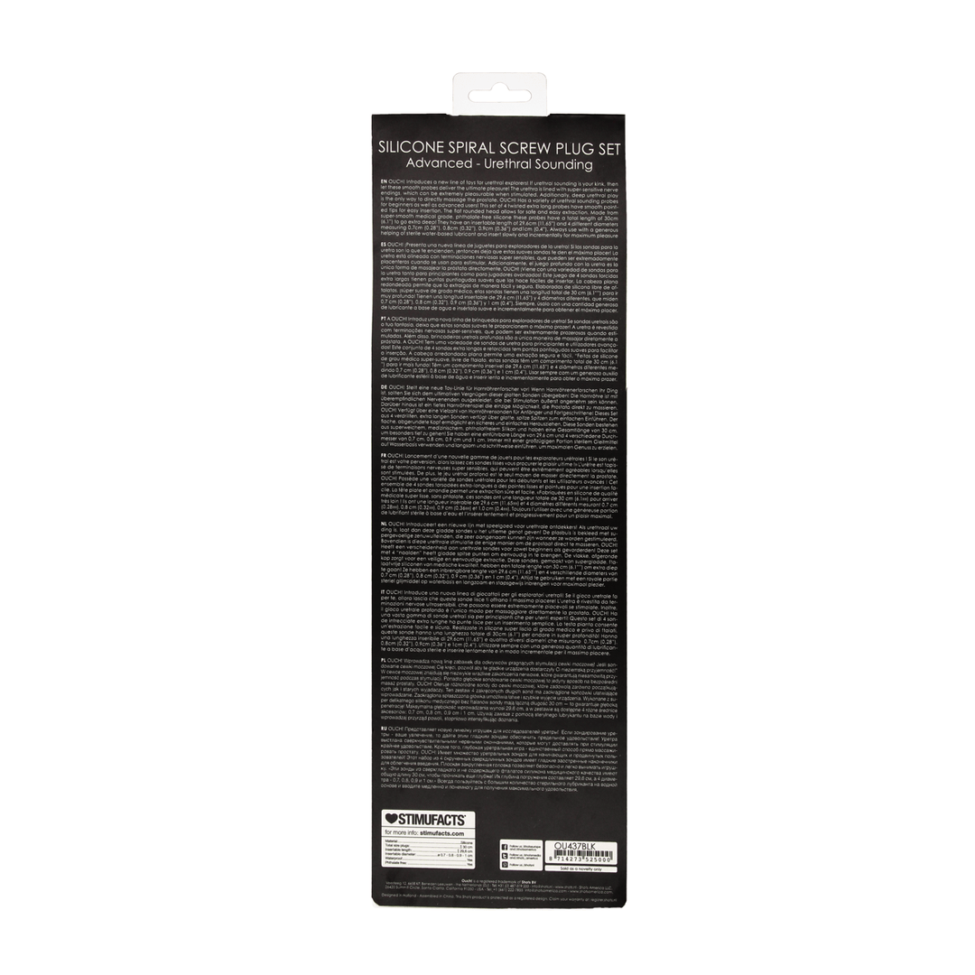Harnröhrensonden-Set Ouch Spirale für Fortgeschrittene Schwarz 30 cm – Ansicht 3