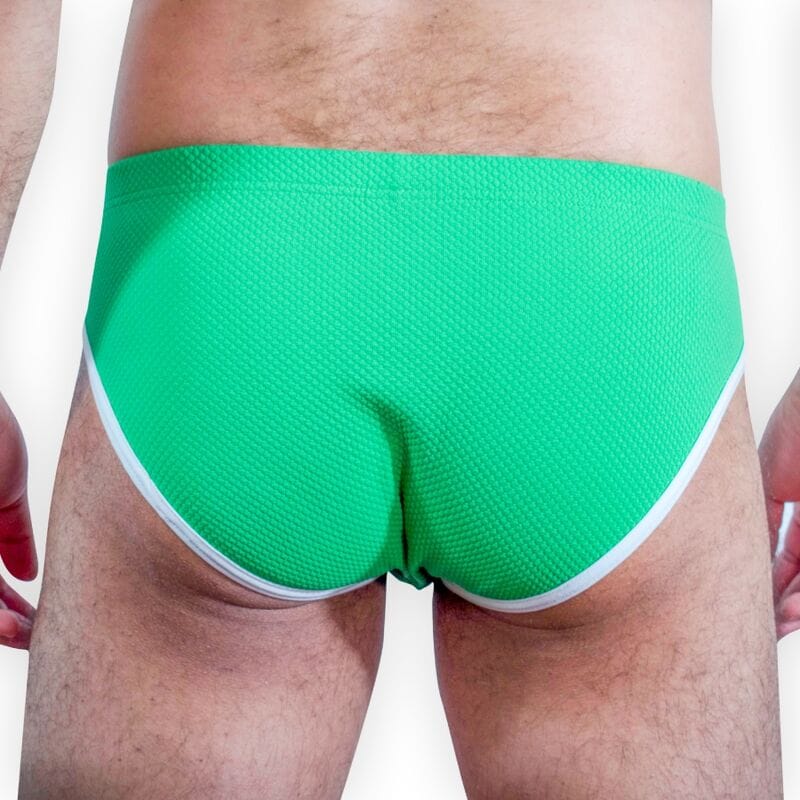 Herren-Dessous Slip Grün L – Ansicht 2