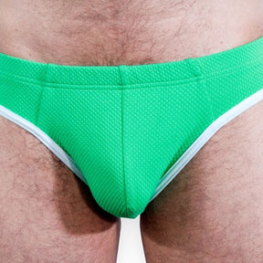 Herren-Dessous Slip Grün L