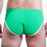 Herren-Dessous Slip Grün S – Ansicht 2