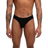Herren-Dessous Slip Schwarz M – Ansicht 2