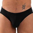 Herren-Dessous Slip Schwarz S