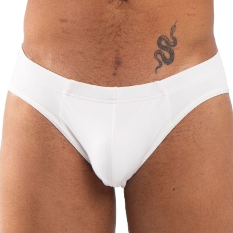 Herren-Dessous Slip Weiß S – Ansicht 2