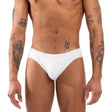 Herren-Dessous Slip Weiß S