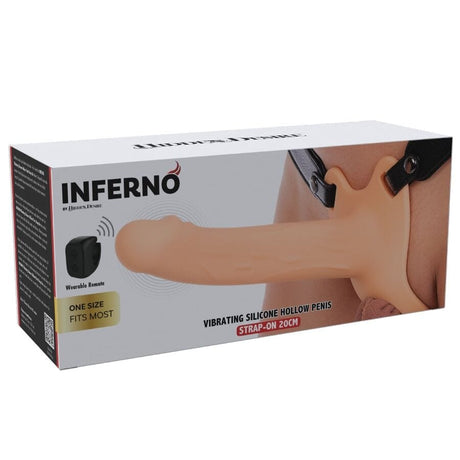 Hidden Desire - Inferno Vibrierender Penis-Sleeve zum Aufschnallen 20 cm