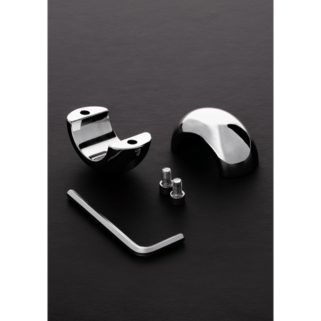 Hodenring Ballstretcher oval Silber 6,1 cm – Ansicht 3