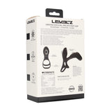Hodenring mit Vibration und Schaftschlaufe aus Silikon Schwarz 14 cm – Ansicht 3