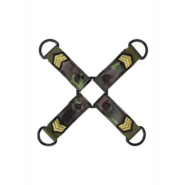 Hogtie-Kreuz Ouch im Armee-Design Grün 21,2 cm