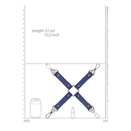 Hogtie-Kreuz Ouch im Matrosen-Design Blau 31 cm – Ansicht 4