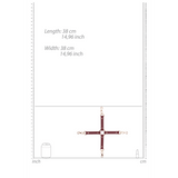 Hogtie-Kreuz Ouch in zwei Farben 38 cm – Ansicht 4