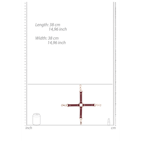 Hogtie-Kreuz Ouch in zwei Farben 38 cm – Ansicht 4