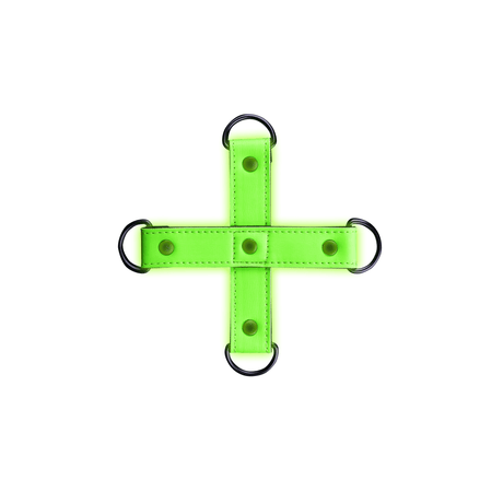 Hogtie-Kreuz Ouch nachtleuchtend 12 cm Grün – Ansicht 4