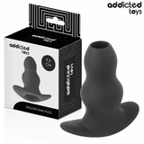 Hohler Analplug Größe M Schwarz 9,6 x 4,5 cm