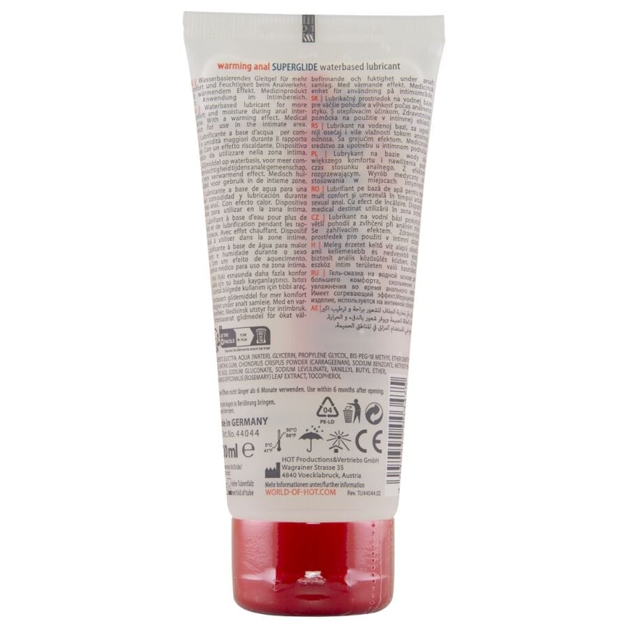 Gleitgel Anal Superglide Wärmendes Flüssiges Genussgleichen auf Wasserbasis 100 ml.1