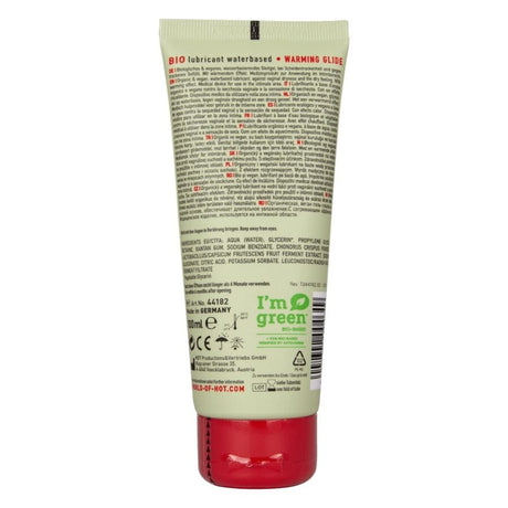 Hot - Bio-Gleitmittel auf Wasserbasis, Wärmewirkung 100 ml
