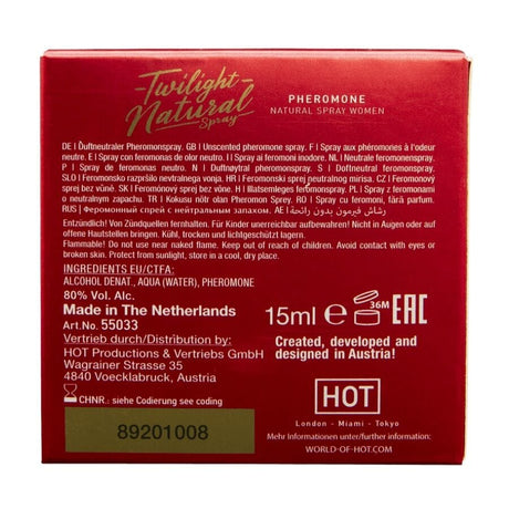 Hot - Twilight-Pheromon Natürlich für Frauen 15 ml