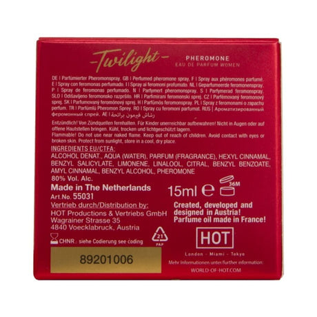Hot - Twilight Pheromon Parfum für Damen 15 ml