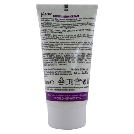 Hot - V-Activ Stimulationscreme für Frauen 50 ml