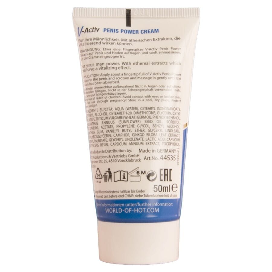 Stimulationsgel HOT V-Activ Penis Power Stimulationscreme für Ihn 50 ml.2