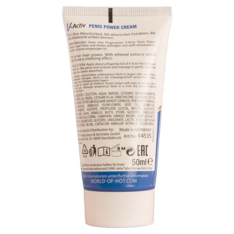 Hot - V-Aktiv Penis Power Creme für Männer 50 ml