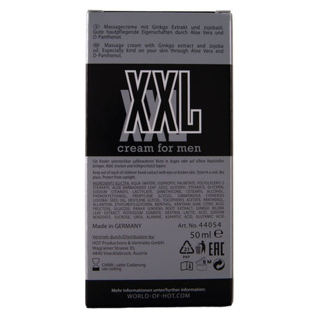 Hot - XXL Creme für Männer 50 ml