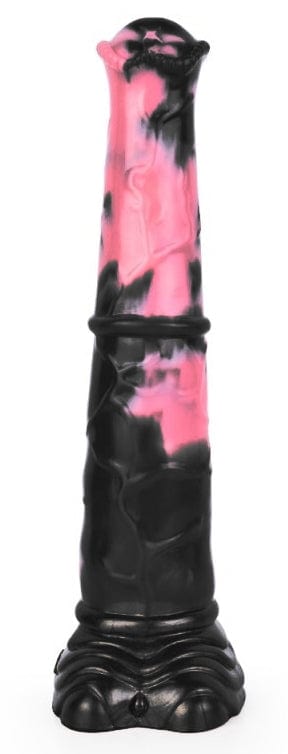 Hulf Dildo 24 x 5cm Schwarz-Rosa