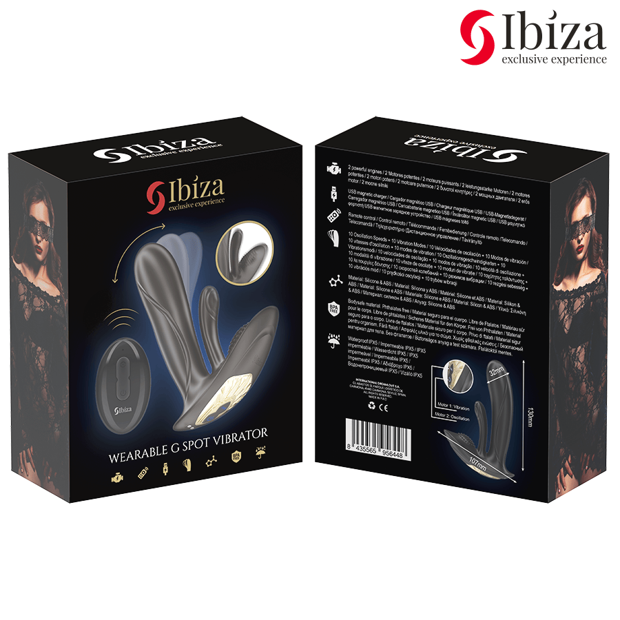 G-Punkt-Vibrator Ibiza Tragbarer mit g-Punkt- und Klitorisstimulation mit Fernbedienung.5
