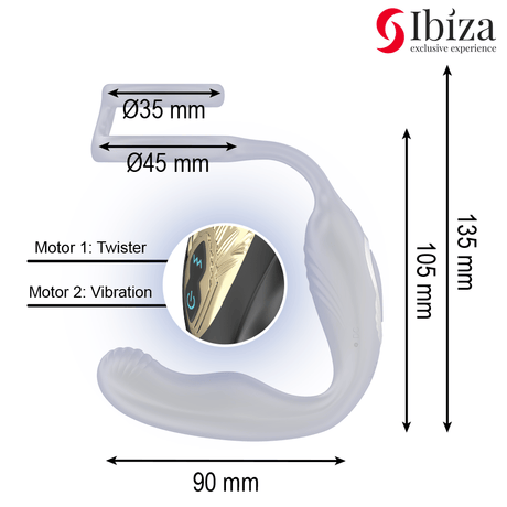 Sextoy Wiggle Ferngesteuerter Rotierender Analstecker mit Dammvibration und.2