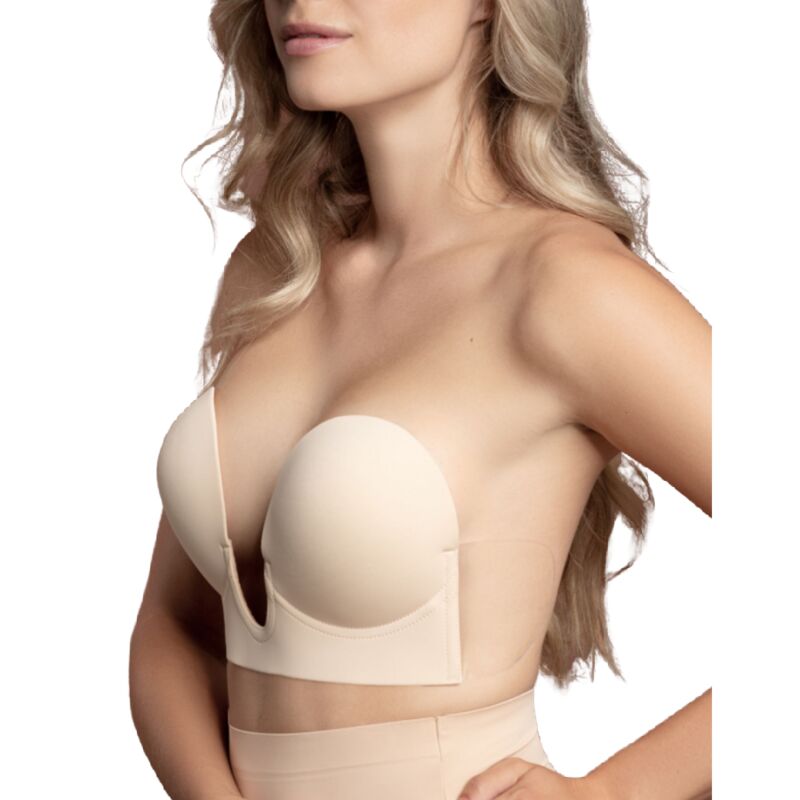 Bye-Bra - Bh ohne Griffe en U Beige Cup D