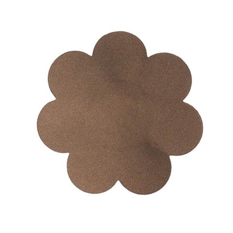 Bye-Bra - Körperband 5 M x 6,5 cm + 3 Paar Braune Nippelabdeckungen