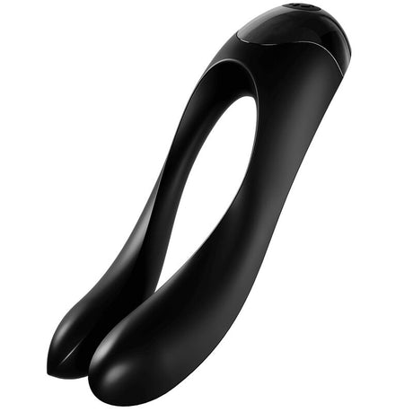 Auflegevibrator Candy Cane Fingervibrator Schwarz