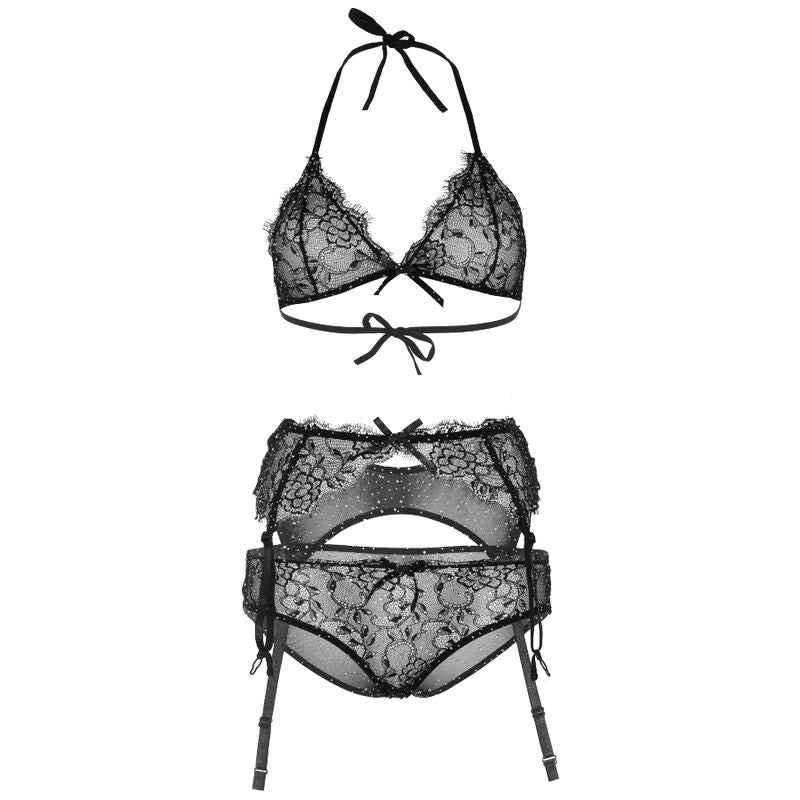 Leg Avenue - Shinny Dreiteiliges Set M