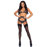 Leg Avenue - Shinny Dreiteiliges Set M