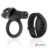 Black&Silver - Agron Cockring-Uhr mit Fernbedienung