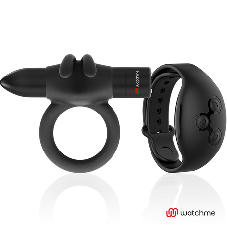 Black&Silver - Agron Cockring-Uhr mit Fernbedienung