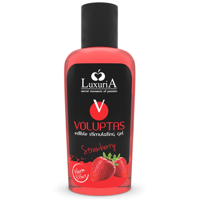 Intimateline Luxuria - Voluptas Essbares Massagegel mit Wrmendem Effekt - Erdbeere 100 ml