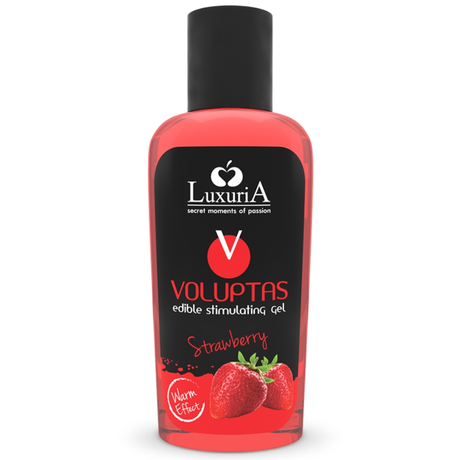 Massageöl Voluptas Essbares mit Wrmendem Effekt Erdbeere 100 ml