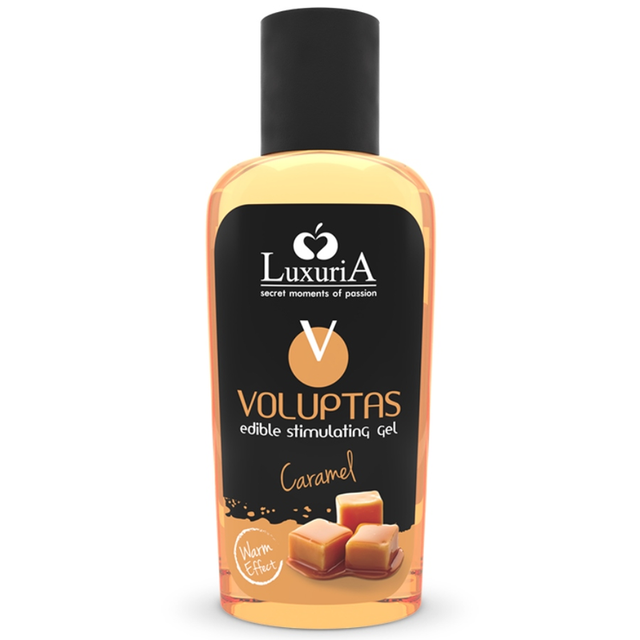 Intimateline Luxuria - Voluptas Essbares Massagegel mit Wrmendem Effekt - Karamell 100 ml