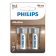 Philips - Alkaline Batterie D Lr20 Blister*2