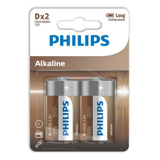 Philips - Alkaline Batterie D Lr20 Blister*2