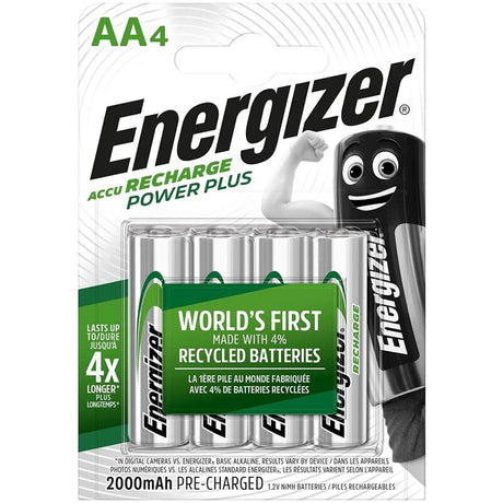 Energizer - Wiederaufladbare Batterien Aa4 Blister 4