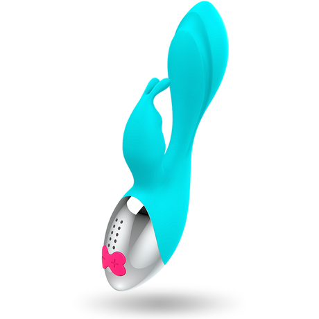 Vibrator Miki Kaninchen Silber 19,5 x 5 cm